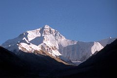 30 Everest North Face Before Sunset From Rongbuk Monastery